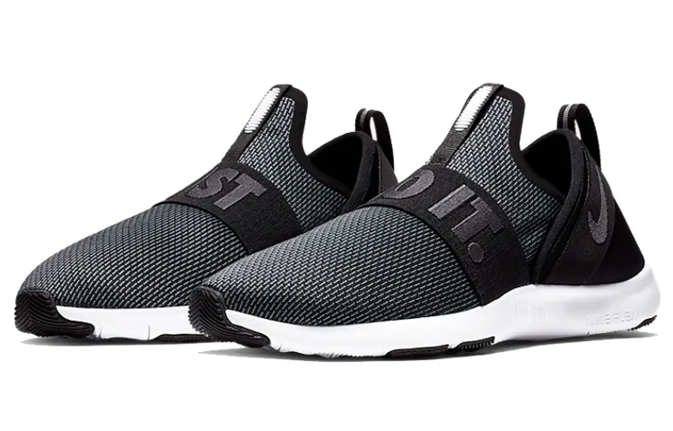 Женские кроссовки Nike Flex Motion TR (черные) — Чёрный / белый — фото 2