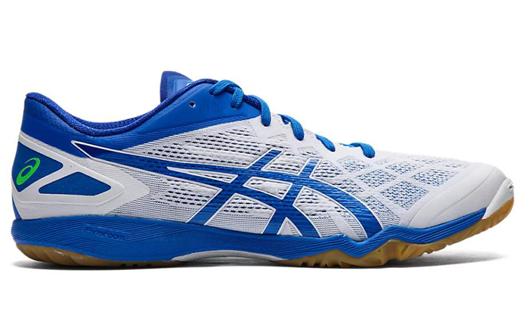 Женские кроссовки ASICS Attack Dominate FF 2 (бело-синие) — фото 2