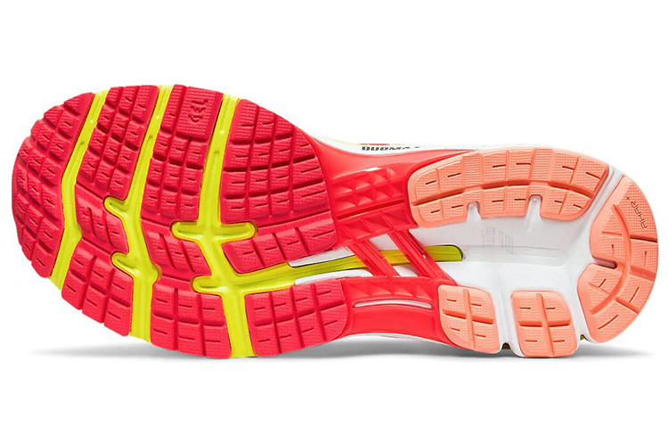 Женские кроссовки ASICS Gel-Kayano 26 (красно-желтые) — Красный / жёлтый — фото 6