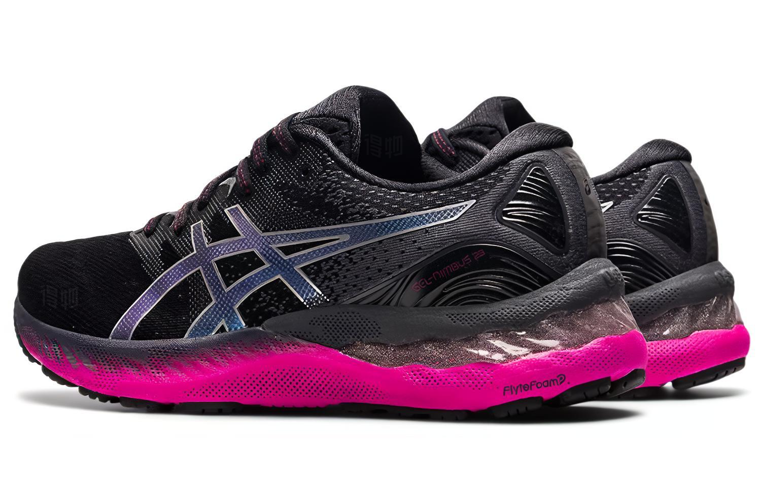 Кроссовки ASICS GEL-Nimbus 23 (серо-черно-синие) — фото 4
