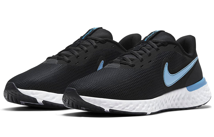 Мужские кроссовки Nike REVOLUTION 5 (черно-сине-белые) — фото 3