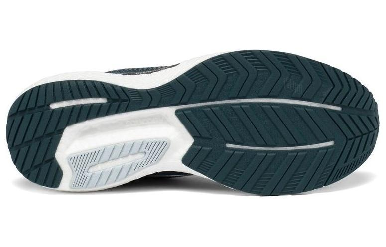 Мужские кроссовки Saucony Triumph 18 (сине-серебряные) — 兰银 — фото 5