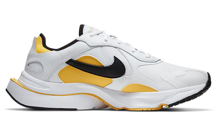 Мужские кроссовки Nike Air Zoom Division WNTR (белый / черный / желтый) — Белый / чёрный / жёлтый — фото 2