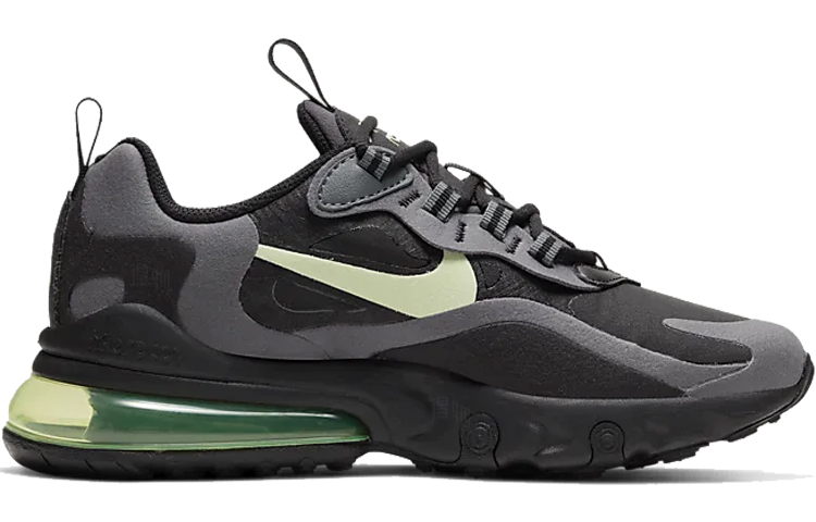 Женские кроссовки Nike Air Max 270 React (серо-зеленые) — Серыйзелёный — фото 2