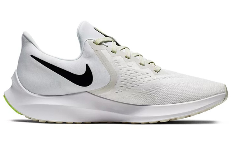Мужские кроссовки Nike Zoom Winflo 6 (бело-зеленые) — Белый / зелёный — фото 2