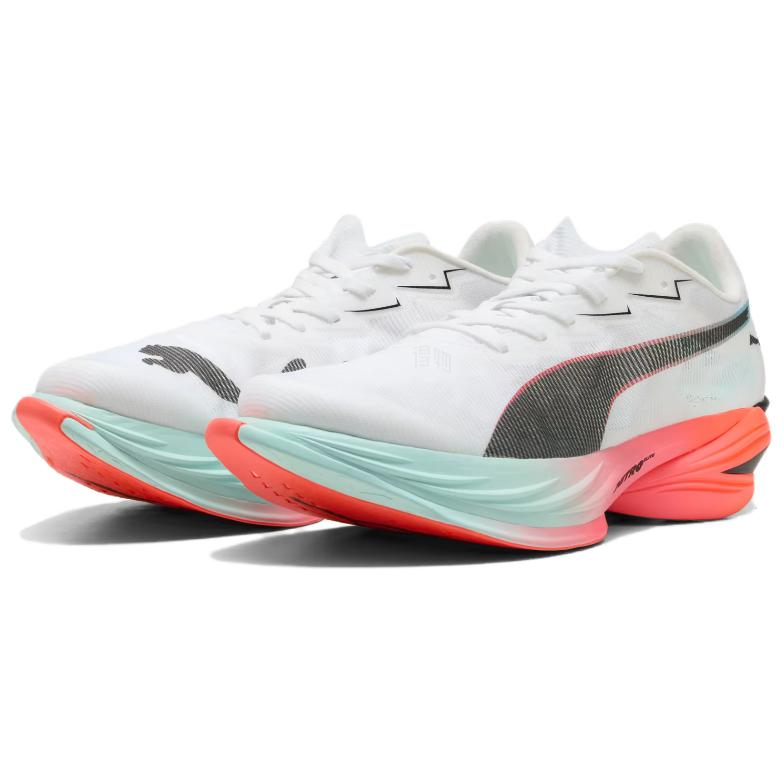 Мужские кроссовки PUMA FAST-R NITRO Elite 3 (бело-серые) — Белый / серый / красный — фото 3