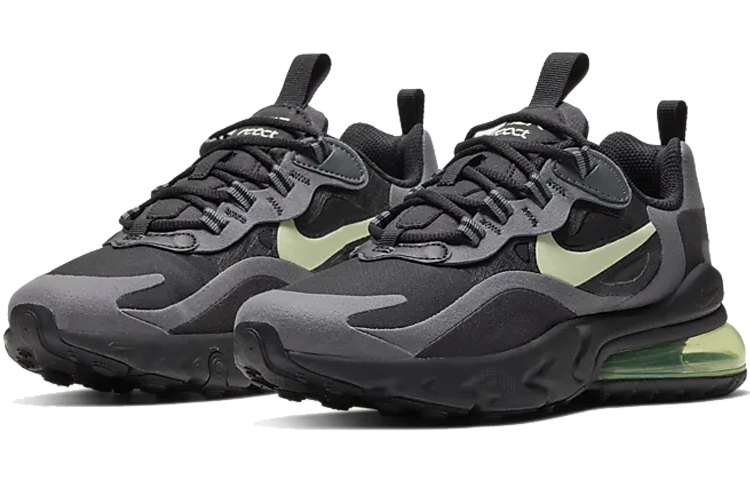 Женские кроссовки Nike Air Max 270 React (серо-зеленые) — Серыйзелёный — фото 3
