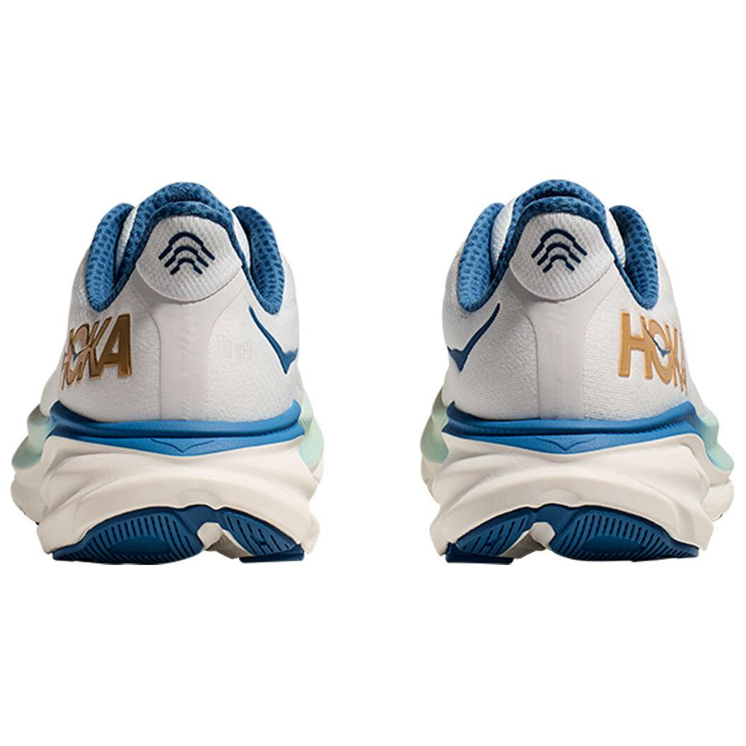 Мужские кроссовки HOKA ONE Clifton 9 (бело-синие) — фото 4