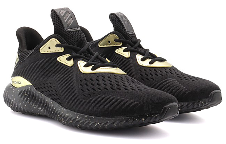 Мужские кроссовки adidas adidas Alphabounce 1 Bounce (черно-золотые) — фото 3