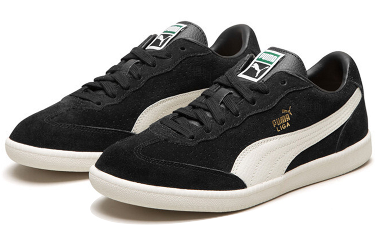 Кеды PUMA Liga Suede Perf (черно-белые) — фото 3