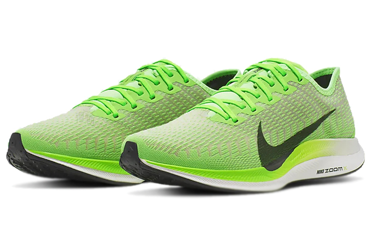 Мужские кроссовки Nike Pegasus turbo 2 (черно-зеленые) — фото 3