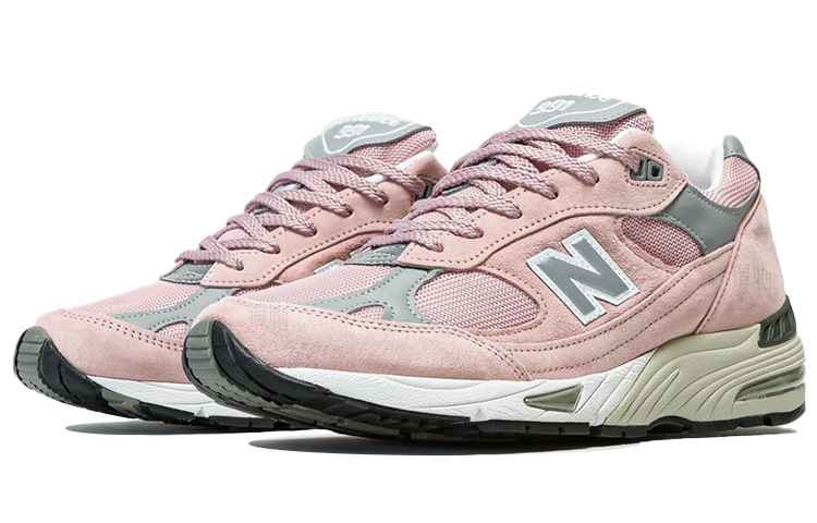 Мужские кроссовки New Balance 991 (розовые) — фото 2