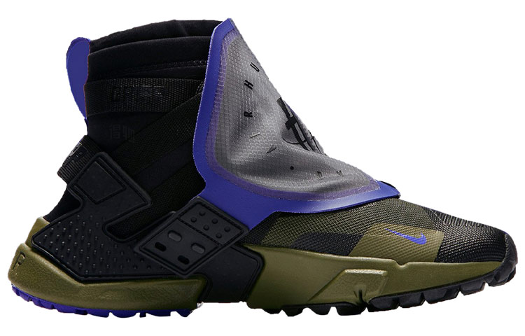 Кроссовки Nike Air Huarache Gripp (черные) — Чёрный — фото 2