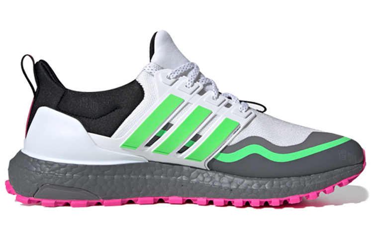 Кроссовки adidas ULT (бело-зелено-серые) — Белый / зелёный / серый — фото 2