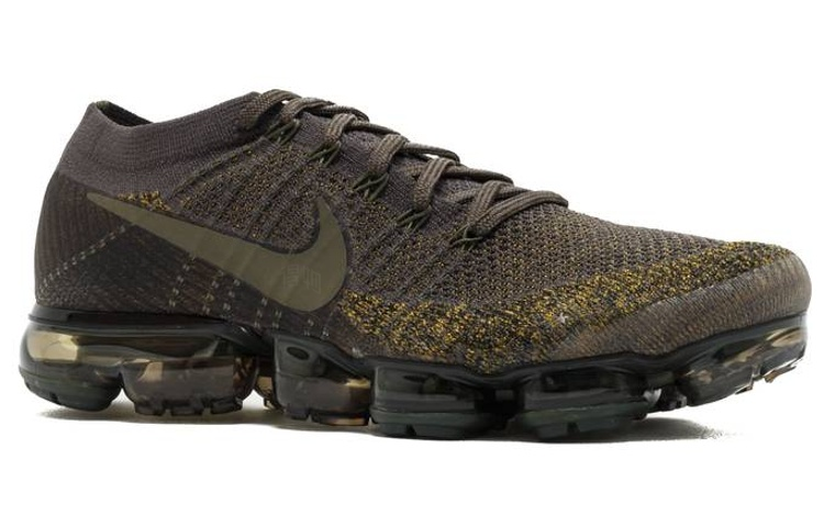 Мужские кроссовки Nike AIR VAPORMAX Cargo Khaki (черно-зеленые) — 午夜雾/卡其绿 — фото 4