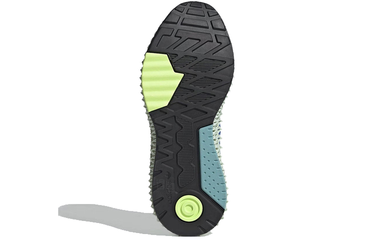 Кроссовки adidas originals ZX 4000 4D (зелено-синие) — фото 6