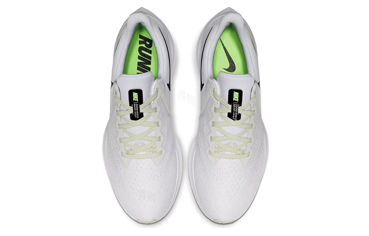 Мужские кроссовки Nike Zoom Winflo 6 (бело-зеленые) — Белый / зелёный — фото 4