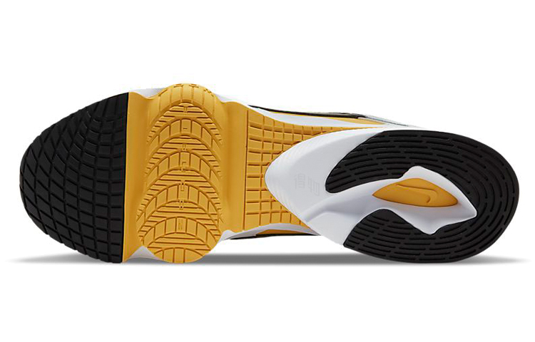 Мужские кроссовки Nike Air Zoom Division WNTR (белый / черный / желтый) — Белый / чёрный / жёлтый — фото 6