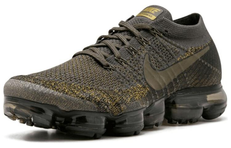 Мужские кроссовки Nike AIR VAPORMAX Cargo Khaki (черно-зеленые) — 午夜雾/卡其绿 — фото 3