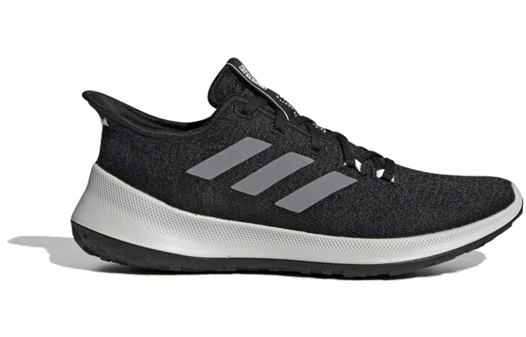 Женские кроссовки adidas SenseBounce+ (черно-белые) — Чёрный — фото 2