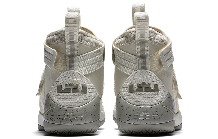 Мужские кроссовки Nike zoom soldier 11 (белый / серый) — фото 5