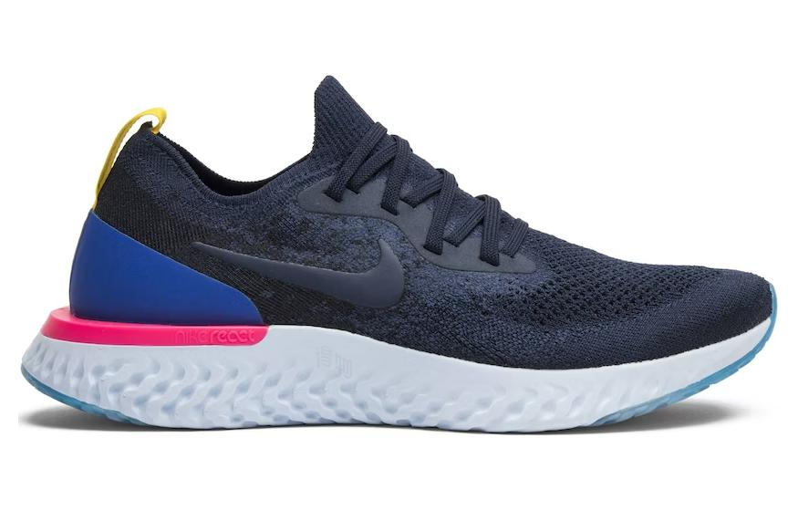 Женские кроссовки Nike Epic React Flyknit 1 (темно-синие) — фото 2