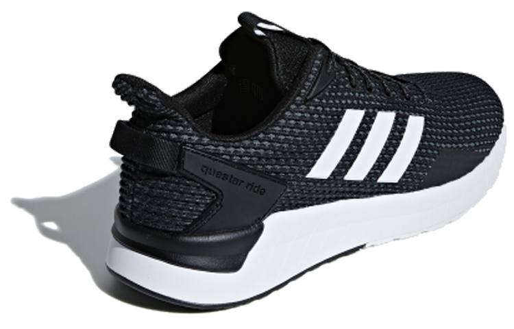Мужские кроссовки adidas neo Questar (черно-белые) — Чёрный / белый — фото 3