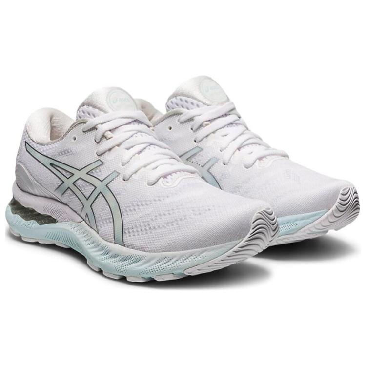 Женские кроссовки ASICS (белый / серебристый) — фото 3
