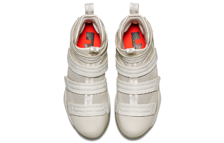 Мужские кроссовки Nike zoom soldier 11 (белый / серый) — фото 4