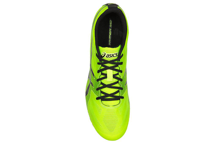 Кроссовки ASICS Hyper MD 6 (желто-черные) — фото 4