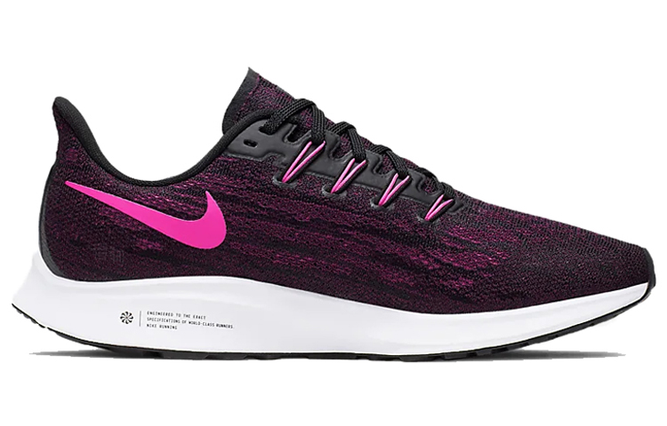 Женские кроссовки Nike Pegasus 36 (черно-бело-фиолетовый) — Чёрный / белый / фиолетовый — фото 2