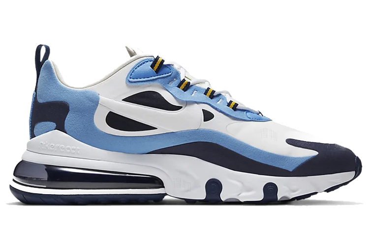 Мужские кроссовки Nike Air Max 270 React (сине-белые) — фото 2