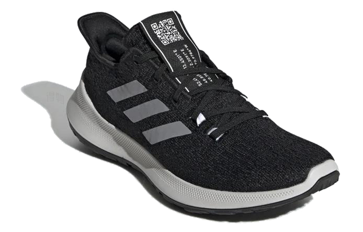Женские кроссовки adidas SenseBounce+ (черно-белые) — Чёрный — фото 3
