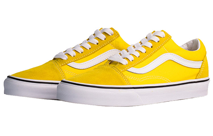 Кеды Vans Yellow (бело-черные) — фото 3