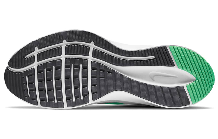 Женские кроссовки Nike Quest 3 (бело-зеленый) — фото 4