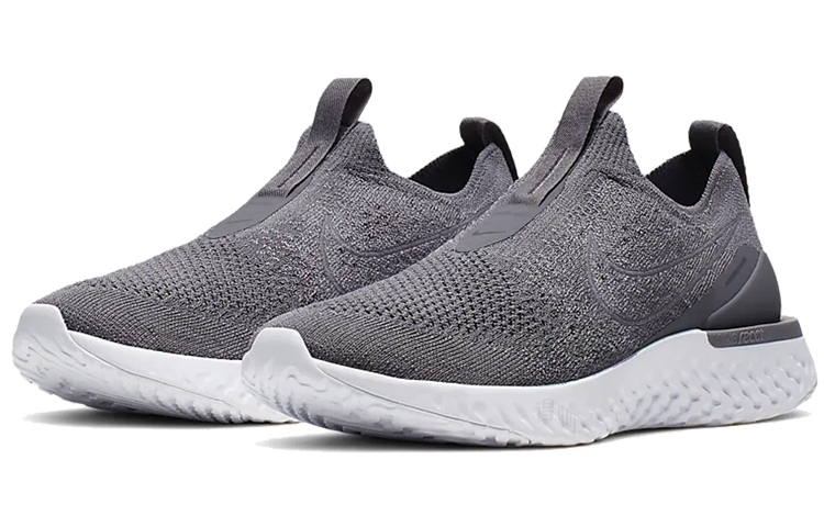 Женские кроссовки Nike Epic React Flyknit Epic Phantom React Flyknit (серые) — Серый — фото 3
