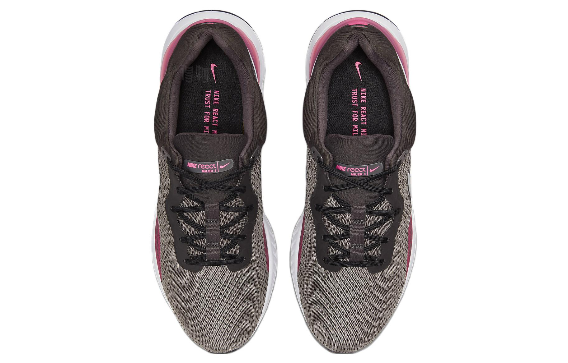 Мужские кроссовки Nike React Miler 3 (черно-красный) — Чёрный / красный — фото 4