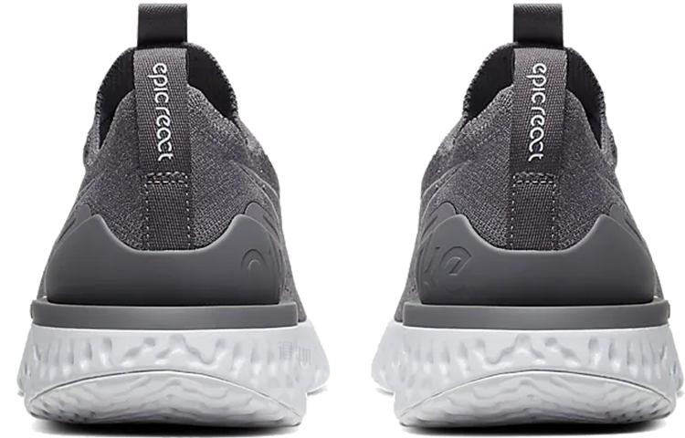 Женские кроссовки Nike Epic React Flyknit Epic Phantom React Flyknit (серые) — Серый — фото 4