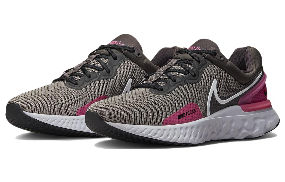 Мужские кроссовки Nike React Miler 3 (черно-красный) — Чёрный / красный — фото 3