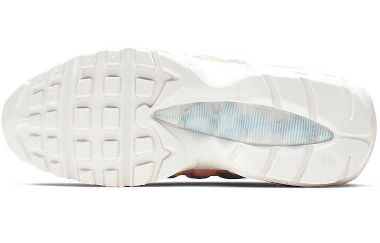 Женские кроссовки Nike Air Max 95 (синий / красный / розовый) — фото 5