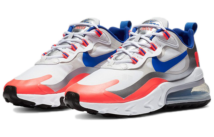 Женские кроссовки Nike Air Max 270 (белыйсинийоранжевый) — фото 3