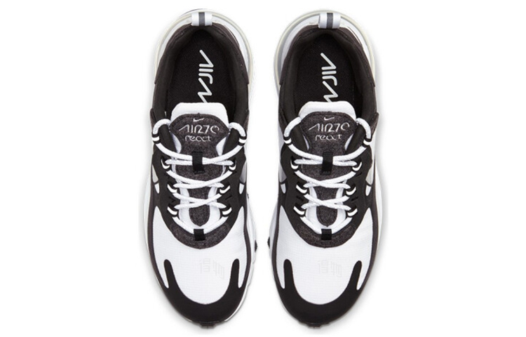 Женские кроссовки Nike Air Max 270 React (черно-белый) — фото 4