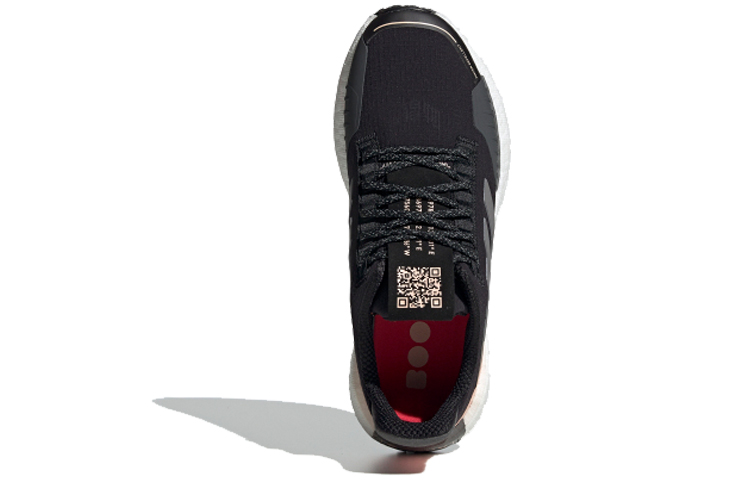 Женские кроссовки adidas PulseBOOST HD Guard (черно-серо-розовые) — Чёрный / серый / розовый — фото 4