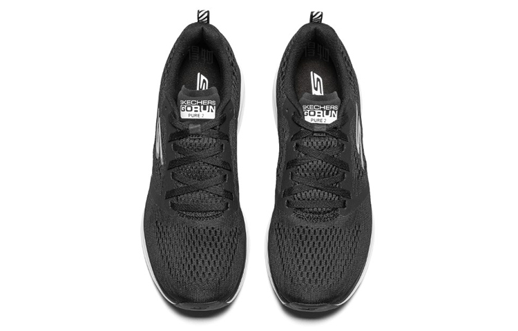 Мужские кроссовки Skechers Pure 2 (черно-белый) — фото 4