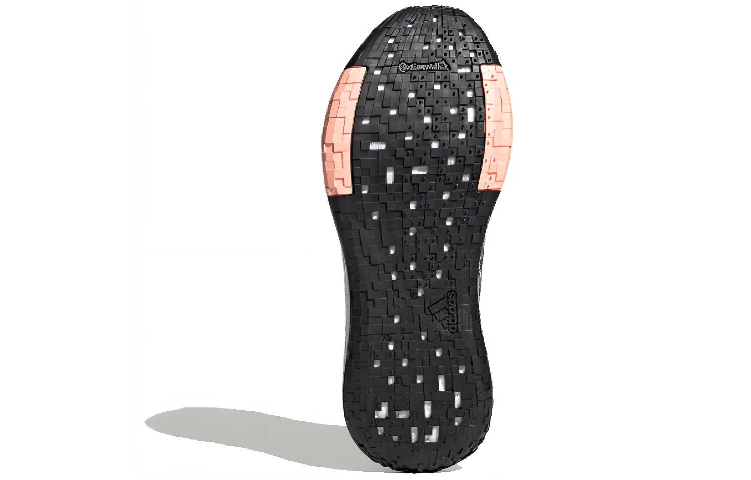 Женские кроссовки adidas PulseBOOST HD Guard (черно-серо-розовые) — Чёрный / серый / розовый — фото 5