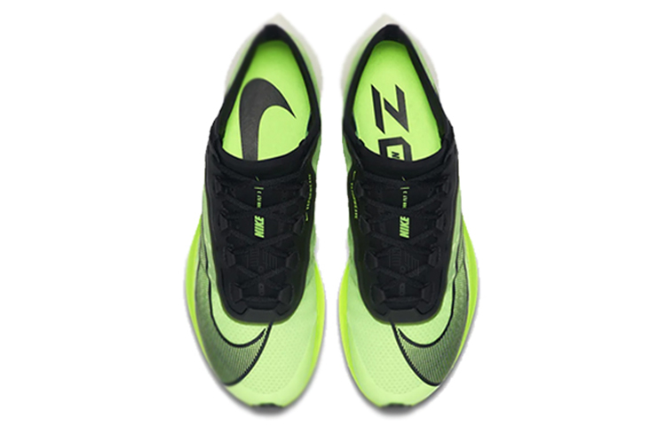 Мужские кроссовки Nike Zoom Fly 3 (черно-зеленые) — Чёрный / зелёный — фото 3