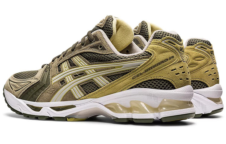 Мужские кроссовки ASICS Gel-Kayano 14 (зелено-коричневые) — фото 4