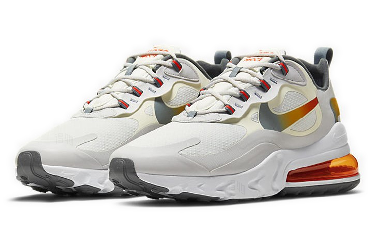 Кеды Nike Air Max 270 React (молочный) — фото 3