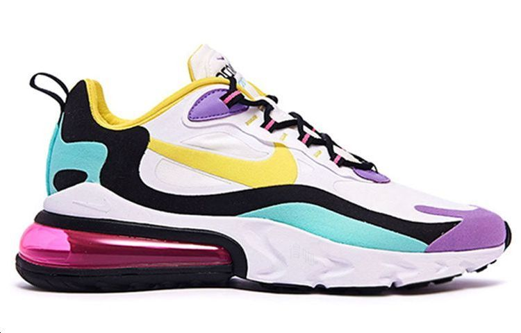 Мужские кроссовки Nike Air Max 270 React "Geometric Abstract" (ярко-фиолетовые) — фото 2