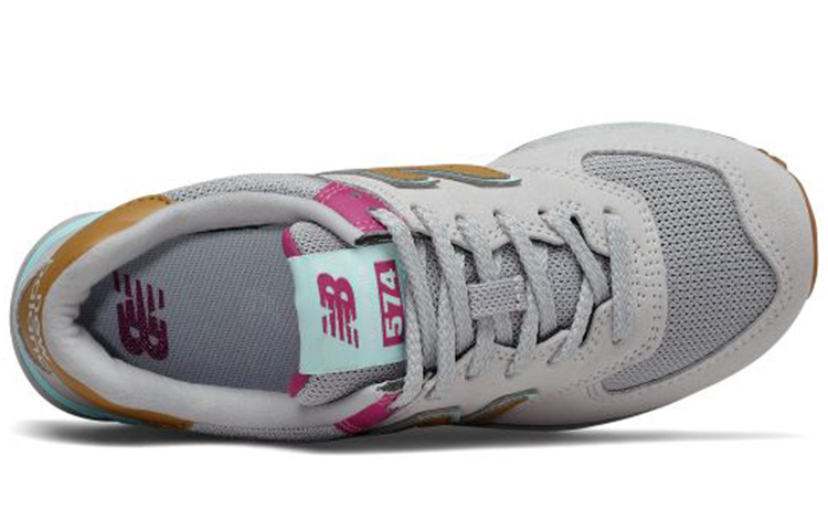 Женские кроссовки New Balance 574 (серые) — Серый — фото 3